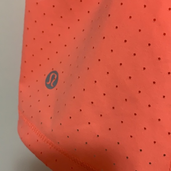 Lululemon Final Lap Short 2.5” - Pop Orange Sz 4 - Picture 6 of 11